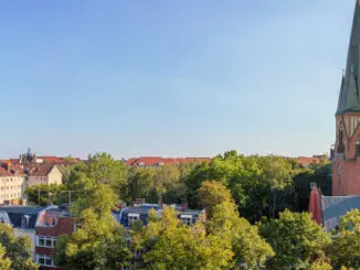Stadt, Wilmersdorf, Kirche, Bäume, Begrünung