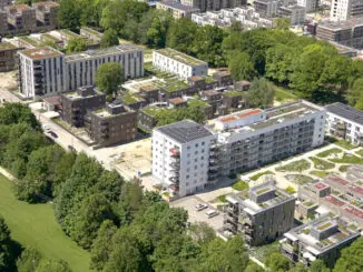 Luftbild; München; Städtischer Wohnbau; Prinz-Eugen-Kaserne; Stadtquartier