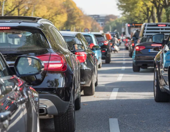 Weniger Straßenverkehr als vor Corona