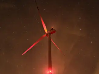 Nachtkennzeichnung von Windrädern