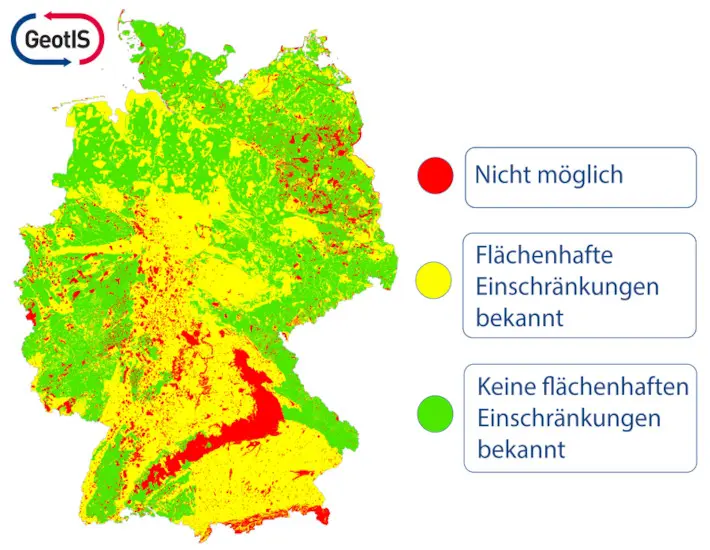 Bundesweite Geothermie-Karte