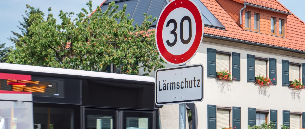 Lärmschutz; Tempo 30; Goslar; Verkehrsschild
