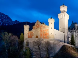 Neuschwanstein; Schloss; Beleuchtung