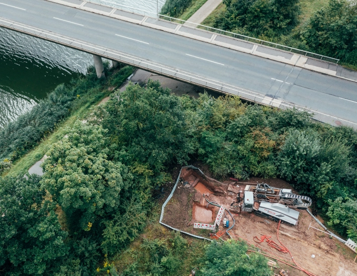 Infrastruktur grabenlose Rohrverlegung